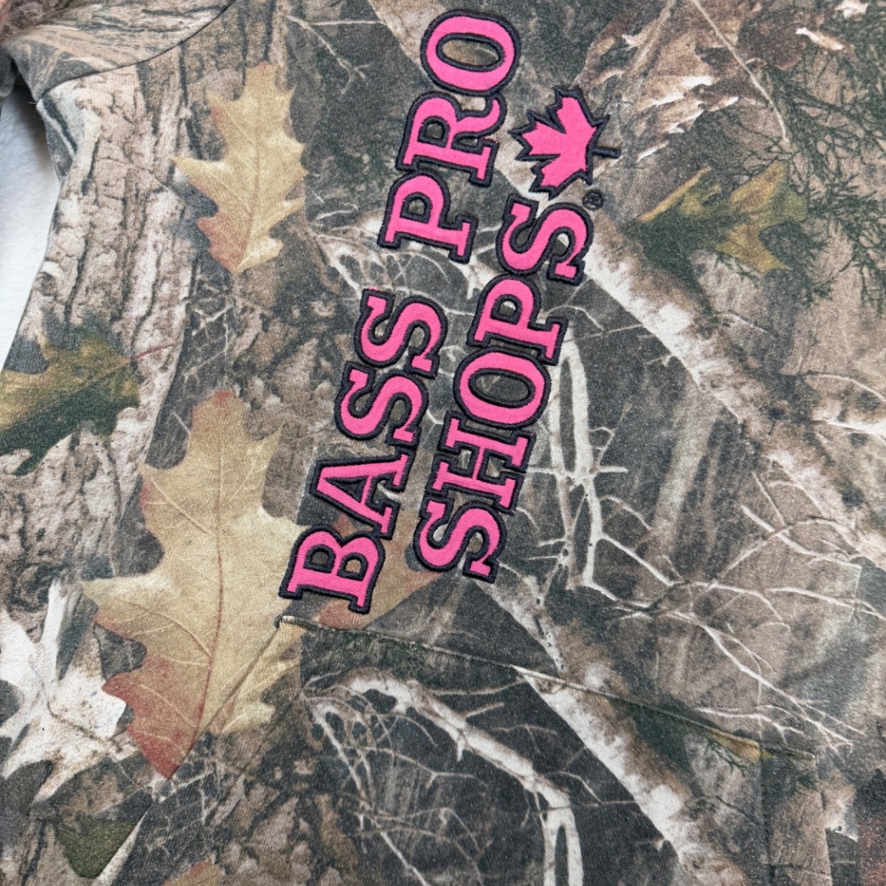 Bass Pro Shop Youth Hoodie Size XL Camo Casual Hunting Fishing - Picture 2 of 10
